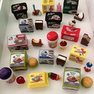 Shopkins lot - 14 frozen foods set - Breyers, Klondike, Slush Puppies, Popsicles